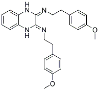 2-(4-METHOXYPHENYL)-N-(3-([2-(4-METHOXYPHENYL)ETHYL]IMINO)-1,4-DIHYDRO-2-QUINOXALINYLIDENE)ETHANAMINE 结构式