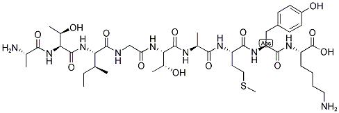 CEF30, EPSTEIN-BARR VIRUS BRLF1 (134-142) 结构式