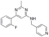 6-(2-FLUOROPHENYL)-2-METHYL-N-(PYRIDIN-4-YLMETHYL)PYRIMIDIN-4-AMINE 结构式