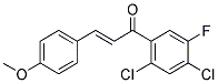 2',4'-DICHLORO-5'-FLUORO-4-METHOXYCHALCONE 结构式