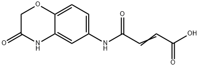 (E)-4-OXO-4-[(3-OXO-3,4-DIHYDRO-2H-1,4-BENZOXAZIN-6-YL)AMINO]-2-BUTENOIC ACID 结构式