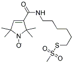 (1-OXYL-2,2,5,5-TETRAMETHYLPYRROLINE-3-YL)CARBAMIDOHEXYL METHANETHIOSULFONATE 结构式