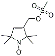 1-氧基-2,2,5,5-四甲基-3-(甲烷磺酰基氧基甲基)吡咯啉 结构式