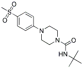 N-(TERT-BUTYL)-4-[4-(METHYLSULFONYL)PHENYL]PIPERAZINE-1-CARBOXAMIDE 结构式