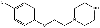 1-[2-(4-氯-苯氧基)-乙基]-哌嗪 结构式