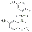 4-(2,5-DIMETHOXY-BENZENESULFONYL)-2,2-DIMETHYL-3,4-DIHYDRO-2H-BENZO[1,4]OXAZIN-6-YLAMINE 结构式