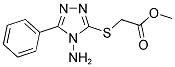 METHYL [(4-AMINO-5-PHENYL-4H-1,2,4-TRIAZOL-3-YL)SULFANYL]ACETATE 结构式