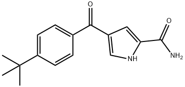 4-[4-(TERT-BUTYL)BENZOYL]-1H-PYRROLE-2-CARBOXAMIDE 结构式