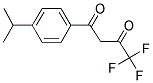 4,4,4-三氟-1-[4-(丙-2-基)苯基]丁-1,3-二酮 结构式