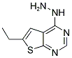 (6-ETHYL-THIENO[2,3-D]PYRIMIDIN-4-YL)-HYDRAZINE 结构式