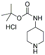 (BOC-4-AMINO)-PIPERIDINE HYDROCHLORIDE 结构式