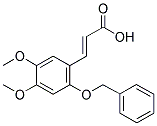 2-BENZYLOXY-4,5-DIMETHOXYCINNAMIC ACID 结构式