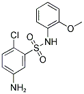 5-AMINO-2-CHLORO-N-(2-METHOXY-PHENYL)-BENZENESULFONAMIDE 结构式