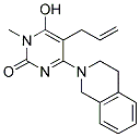5-ALLYL-4-(3,4-DIHYDROISOQUINOLIN-2(1H)-YL)-6-HYDROXY-1-METHYLPYRIMIDIN-2(1H)-ONE 结构式
