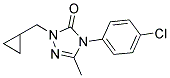 4-(4-CHLOROPHENYL)-2-(CYCLOPROPYLMETHYL)-5-METHYL-2,4-DIHYDRO-3H-1,2,4-TRIAZOL-3-ONE 结构式