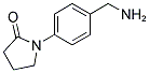 1-(4-AMINOMETHYL-PHENYL)-PYRROLIDIN-2-ONE 结构式