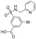 3-BROMO-5-[(PYRIDIN-2-YLMETHYL)-SULFAMOYL]-BENZOIC ACID 结构式