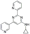 N-CYCLOPROPYL-2-PYRIDIN-2-YL-6-PYRIDIN-3-YLPYRIMIDIN-4-AMINE 结构式