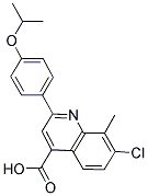 7-氯-2-(4-异丙氧芬基)-8-甲基喹啉-4-羧酸 结构式