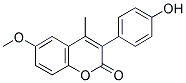 3-(4'-Hydroxyphenyl)-6-methoxy-4-methyl coumarin 结构式