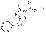 4-METHYL-2-PHENYLAMINO-THIAZOLE-5-CARBOXYLIC ACID ETHYL ESTER 结构式