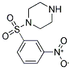 1-[(3-NITROPHENYL)SULFONYL]PIPERAZINE 结构式