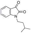 1-(3-甲基丁基)-1H-吲哚-2,3-二酮 结构式