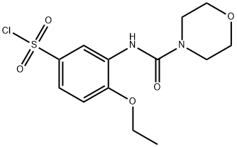 4-乙氧基-3-(吗啉-4-甲酰胺基)苯磺酰氯 结构式