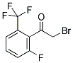 2-FLUORO-6-(TRIFLUOROMETHYL)PHENACYL BROMIDE 结构式