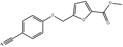 5-(4-氰基-苯氧基甲基)-呋喃-2-羧酸甲酯 结构式