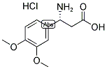 (R)-3-AMINO-3-(3,4-DIMETHOXY-PHENYL)-PROPANOIC ACID HYDROCHLORIDE 结构式