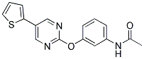 N-(3-[(5-THIEN-2-YLPYRIMIDIN-2-YL)OXY]PHENYL)ACETAMIDE 结构式