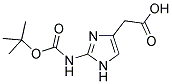 BOC-2-AMINO-4(5)-IMIDAZOLEACETIC ACID 结构式