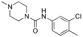 N-(3-CHLORO-4-METHYLPHENYL)(4-METHYLPIPERAZINYL)FORMAMIDE 结构式