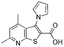 4,6-DIMETHYL-3-(1H-PYRROL-1-YL)THIENO[2,3-B]PYRIDINE-2-CARBOXYLIC ACID 结构式