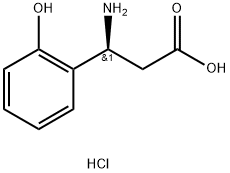 (S)-3-AMINO-3-(2-HYDROXY-PHENYL)-PROPANOIC ACID HYDROCHLORIDE 结构式
