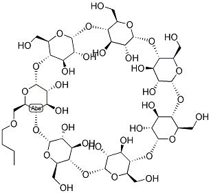Butyl-beta-cyclodextrin 结构式