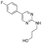 3-([5-(4-FLUOROPHENYL)PYRIMIDIN-2-YL]AMINO)PROPAN-1-OL 结构式