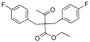 ETHYL 2,2-BIS(4-FLUOROBENZYL)-3-OXOBUTANOATE 结构式