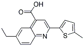 6-乙基-2-(5-甲基-2-噻吩)-喹啉-4-羧酸 结构式