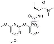 (2S)-N,N-DIMETHYL-2-[2-[(4,6-DIMETHOXYPYRIMIDIN-2-YL)OXY]BENZAMIDO]BUTANAMIDE 结构式