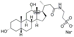 23-NOR-5-BETA-CHOLANIC ACID-3-ALPHA, 12-ALPHA-DIOL N-(2-SULPHOETHYL)-AMIDE SODIUM SALT 结构式