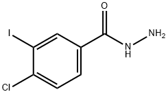 4-氯-3-碘苯甲酰肼 结构式