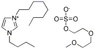 1-METHYL-3-OCTYLIMIDAZOLIUM DIETHYLENEGLYCOLMONOMETHYL ETHER SULFATE 结构式