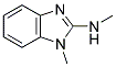 N,1-DIMETHYL-1H-BENZIMIDAZOL-2-AMINE 结构式