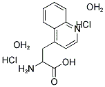 3-(4-喹啉基)-DL-丙氨酸 二盐酸盐 二水合物 结构式