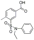 3-(ETHYL-PHENYL-SULFAMOYL)-4-METHYL-BENZOIC ACID 结构式
