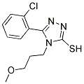 5-(2-CHLORO-PHENYL)-4-(3-METHOXY-PROPYL)-4H-[1,2,4]TRIAZOLE-3-THIOL 结构式