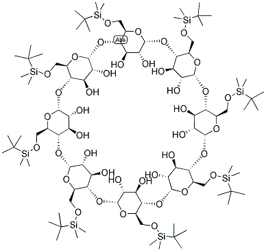 OCTAKIS (6-O-T-BUTYLDIMETHYLSILYL)-Γ-CYCLODEXTRIN 结构式
