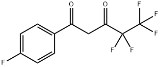 4,4,5,5,5-五氟-1-(4-氟苯基)戊E-1,3-二酮 结构式